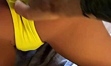 next to my milf stepmom on bed i couldn't resist her fuck doll sex toy anymore