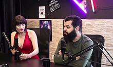 Peek Behind the Scenes as Lady Snow Teases Lord Kenobi in Sheer Red Lingerie Casting Moments