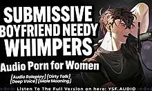 Submissive boyfriend humps bed moaning whimpering desperately