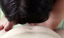 deepthroat his cock then warm cum facial tongue swallow