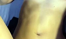 Guy unloads thick cum ropes across her soft belly after riding