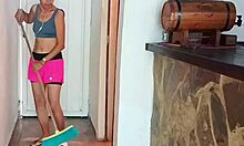 Calvohot70 rams slutty daughter-in-law while dad cooks in kitchen