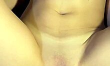 Guy unloads thick cum ropes across her soft belly after riding