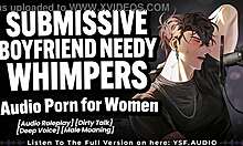 Submissive boyfriend humps bed moaning whimpering desperately