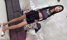 Ellie Nova milks three huge cocks decorating them in first crazy DP assplay