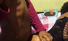 skinny ebony teen ripped clothes bent over doggystyle cum covered pussy