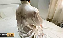 Big ass bride tempts and seduces her stepdad for wild fun