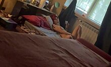 my horny redhead girlfriend's hairy pussy gets fingered then doggystyle pounded hard