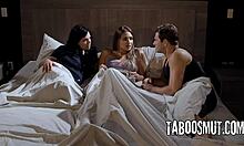 Hey stepson, your roommate's hot—wanna join mom for this threesome fun?