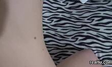 Tempted Czech teen strips in mall shop for intense POV shag