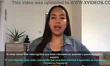 carolina buitrago begs for cute glasses latina facial cumshots and pussy cum