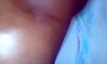 curvy black woman sinks her thick ass onto throbbing cock deeply