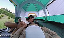 trans brazilian shemale bareback bangs on wild camping trip!