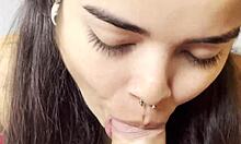 Mmm branquinha gulosa wakes up for slow sloppy blowjob and swallows every drop?