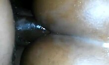 curvy black woman sinks her thick ass onto throbbing cock deeply