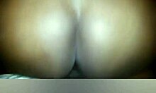 curvy black woman sinks her thick ass onto throbbing cock deeply