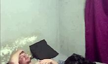 Boss Relaxes with Domestic Worker's Footjob and Blowjob While Wife Works