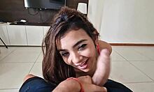 i bent over my big ass latina teen for deepthroat doggystyle pounding