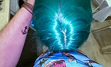 stepmom's hand stuck in washer stepson pounds her big ass doggystyle!