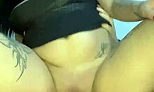 tiny dress latina teen fucked hard close-up with messy creampie finish