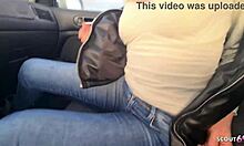 german green-eyed teen bitch picked up flashes tits then swallows stranger's load in car 🚗💦👅