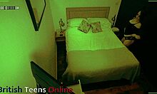 Voyeur Couple's Steamy Fuck Session Hidden In Air Bnb Bedroom