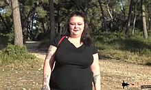 chubby french brunette jade craves hard outdoor sex badly