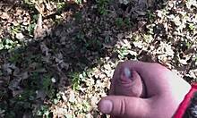 Intense Wife Masturbation While Hubby Jerks Off Outdoors in Nature