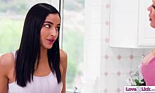 Busty Cougar Stepmom Kisses to Break the Mysterious Spell