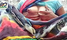 desi village girl strips saree fingers wet pussy