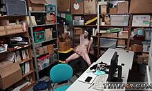 Hey amateur emo teen caught shoplifting gets fucked by cop! 🏪🚔