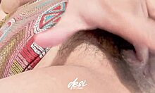 desi bhabhi sneaks in some hairy pussy fingering fun