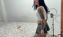 hot influencer's tiny pink tight pussy rides cock 😍🍑