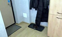 i hope youre not gonna search me under my pants... the policewoman came to find evidence but found my huge cock instead