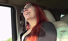 skinny redhead nora cums hard from deepthroat and vibrator pounding 😍💦