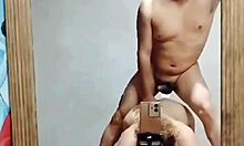 check out my hot latina wife bent over mirror doggystyle fuck