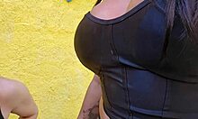 hey milf seduces innocent teen poolside for public creampie fuck