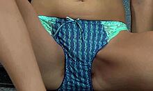 Slim 18yo Teases Rips Clothes Hairy Pussy Masturbation Kitchen Fun