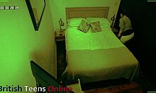 Voyeur Couple's Steamy Fuck Session Hidden In Air Bnb Bedroom