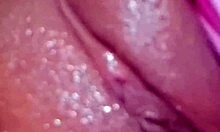 Curvy Colombian neighbor brunette with big natural tits masturbates pussy using dildo compilation