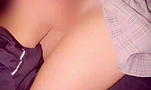 Shy nerd schoolgirl eats full cock after class public homemade