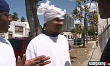 Busty Braces Teen Takes BBC Gangbang Double Penetration