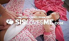 stepsis slurps foreign monster cock deepthroat style interracial blowjob