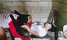 Stuff That Big Cucumber Deep in My Pussy! Employee Begs for Cum Inside Her Dripping Hole Now!