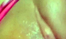 Curvy Colombian neighbor brunette with big natural tits masturbates pussy using dildo compilation