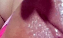 Curvy Colombian neighbor brunette with big natural tits masturbates pussy using dildo compilation