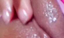 Curvy Colombian neighbor brunette with big natural tits masturbates pussy using dildo compilation