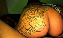 Tattooed curvy brazilian bbw latina with big ass pussy rides fat monster cock moaning wet