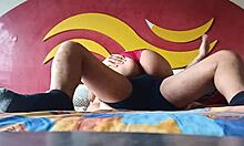 i take stepsis to hotel after school she rides me screaming