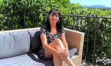 valentina's huge natural tits and small waist tease for intense play